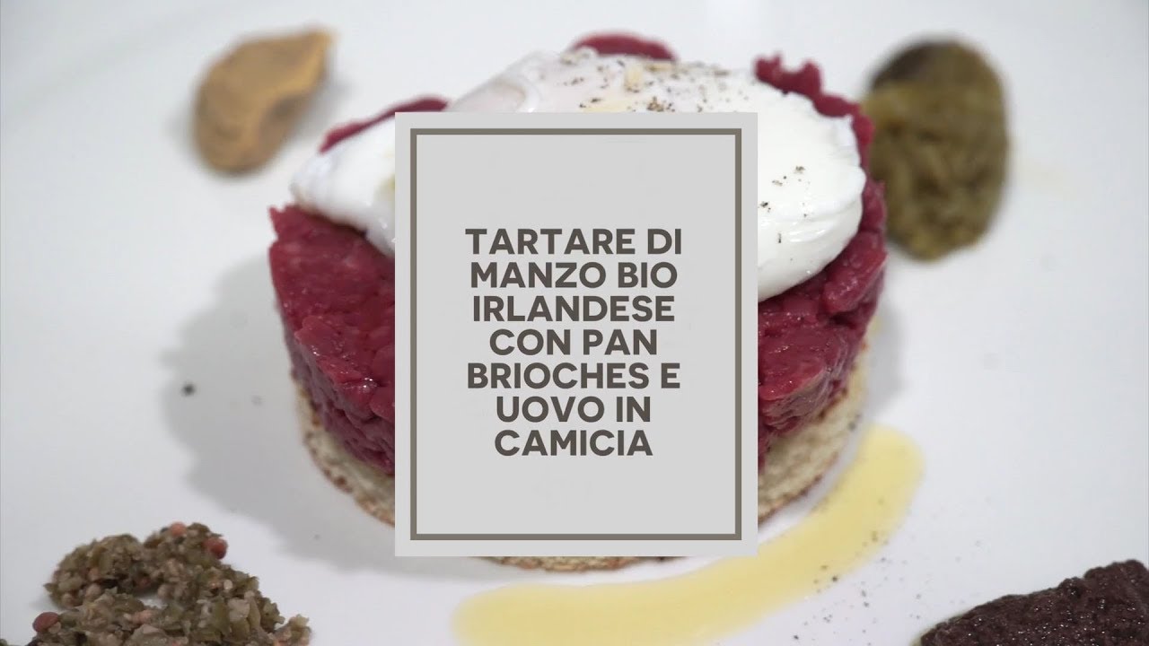 Tartara di Manzo Bio Irlandese con pan brioches e uovo in camicia | TAKE AWAY