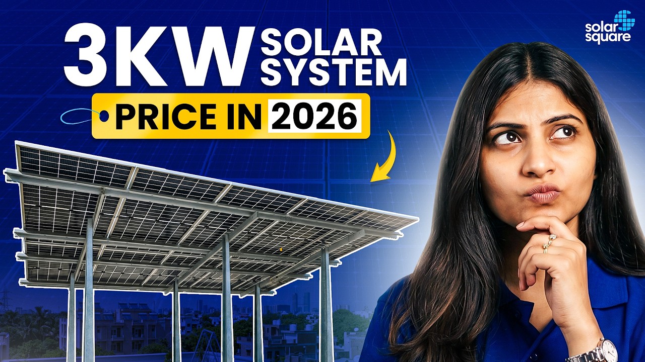 3kW Solar System Price in India with Subsidy | 3kW सोलर की Cost 2026 में कितनी है?