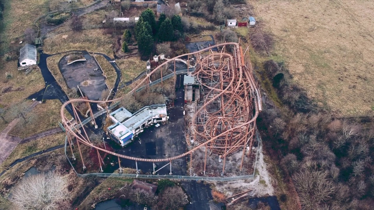 ABANDONED Camelot Theme Park - Aerial Footage