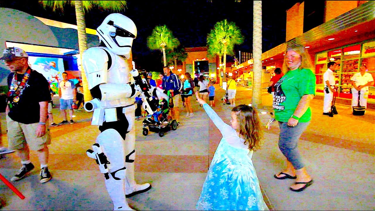 ELSA BATTLES STORMTROOPERS AT STAR WARS LAUNCH BAY | DCP FALL 2016