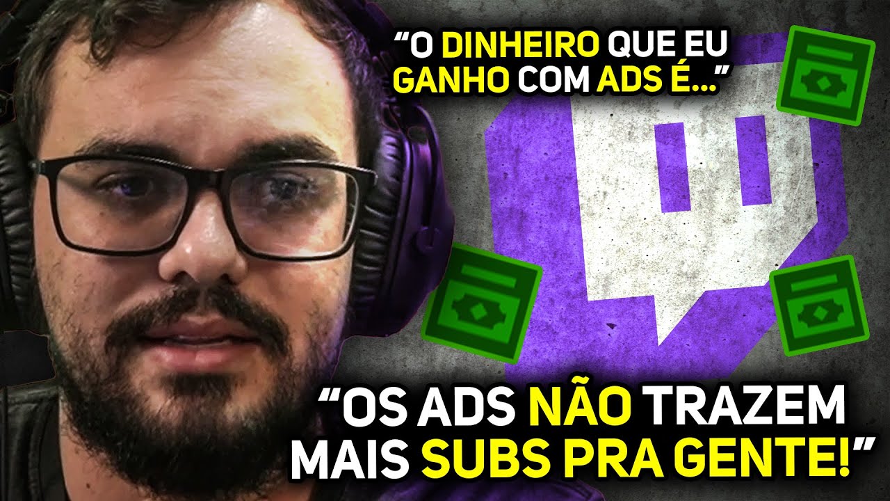 TEM MUITO AD NA TWITCH? QUANTO O FALL GANHA COM OS ADS?