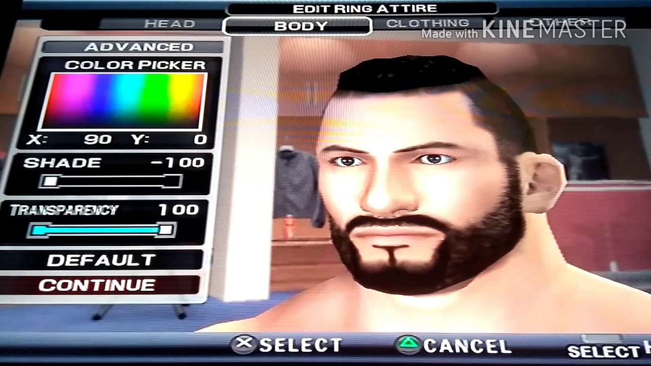 wwe svr2011 PS2 How to create Andrade 
