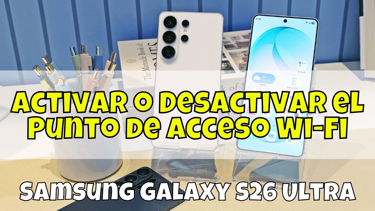 Activar o Desactivar el Punto de Acceso Wi-Fi - Samsung Galaxy S26 Ultra