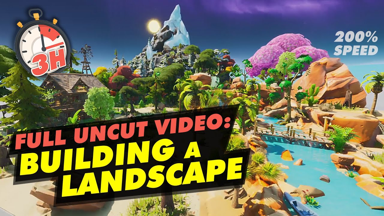 HOW I built a Landscape (200% speed UNCUT, 3h) 👷&zwj;♂️