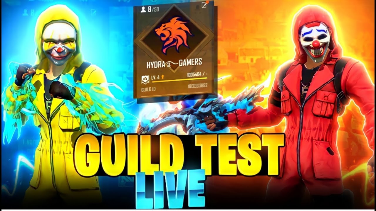 FREE FIRE LIVE GUILD TESTING WITH NONSTOP GAMING @NonstopGaming_ #freefirelive #gyangaming #fflive