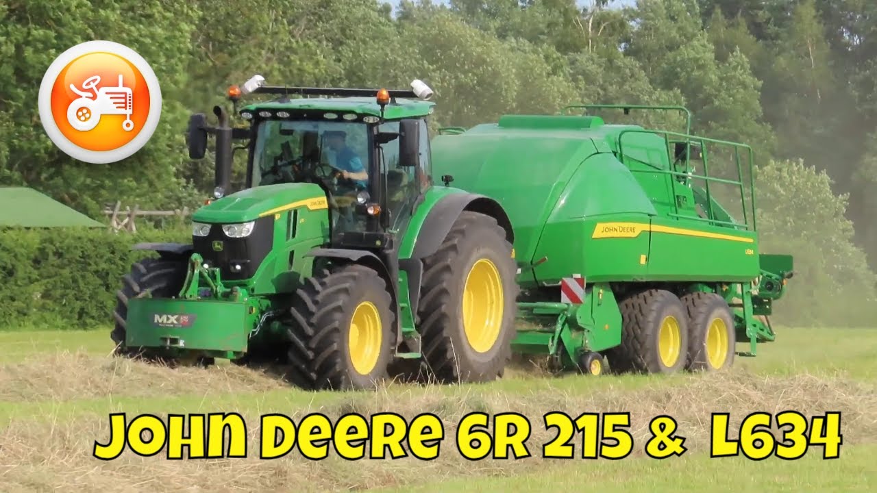 Baling 2024 | John Deere 6R 215 & John Deere L634 big baler