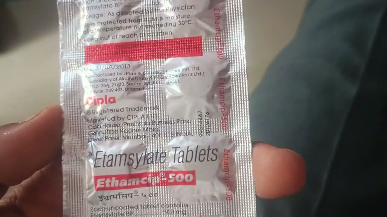 Ethamcip -500 l Tablet l Stop Bleeding l side effects l Dosage l Pharma l Medicine l Cipla 