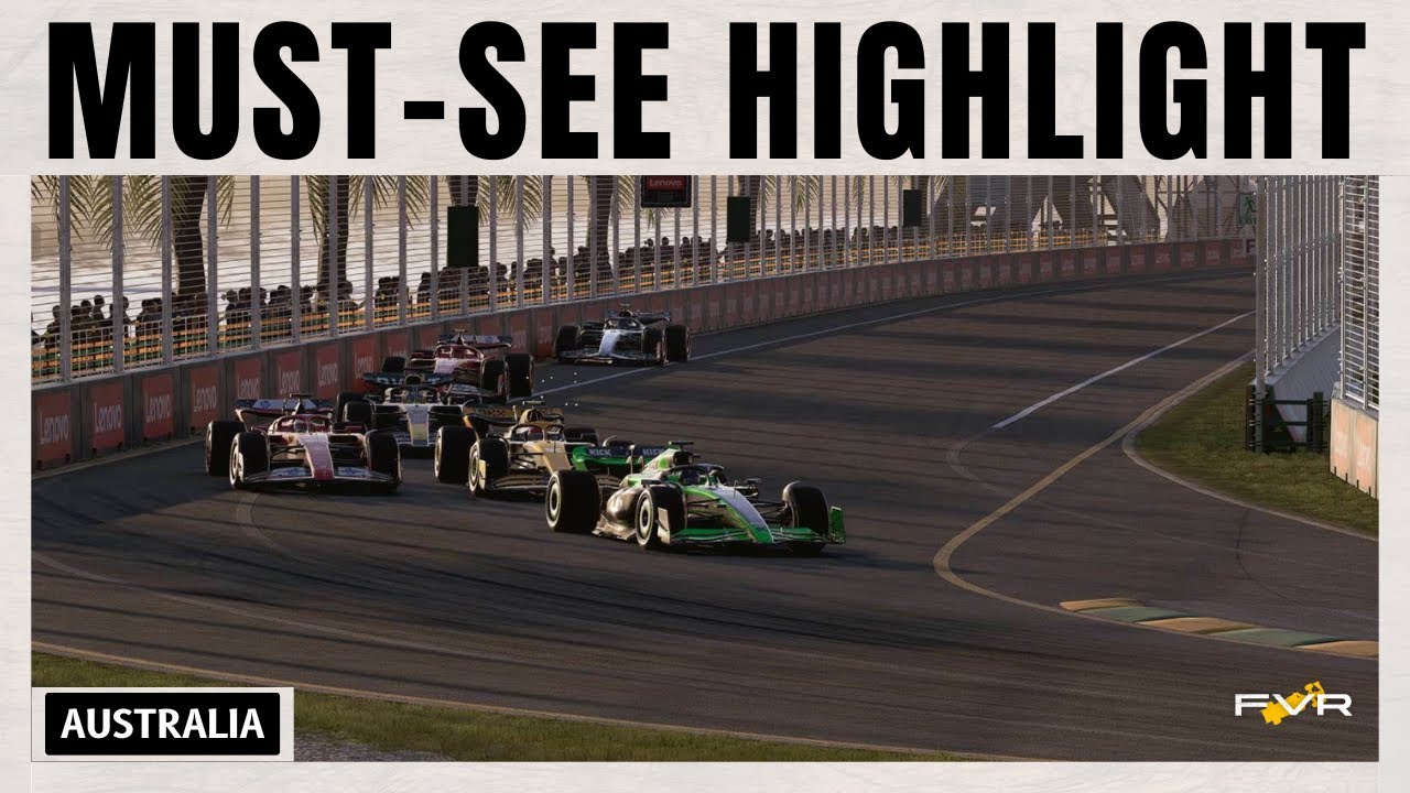 6 drivers fight for the win on the last lap! | FVR Australian Grand Prix