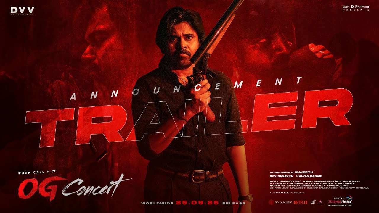 They Call Him OG Concert Announcement Trailer | Pawan Kalyan | Sujeeth | Thaman S | Shreyas Media