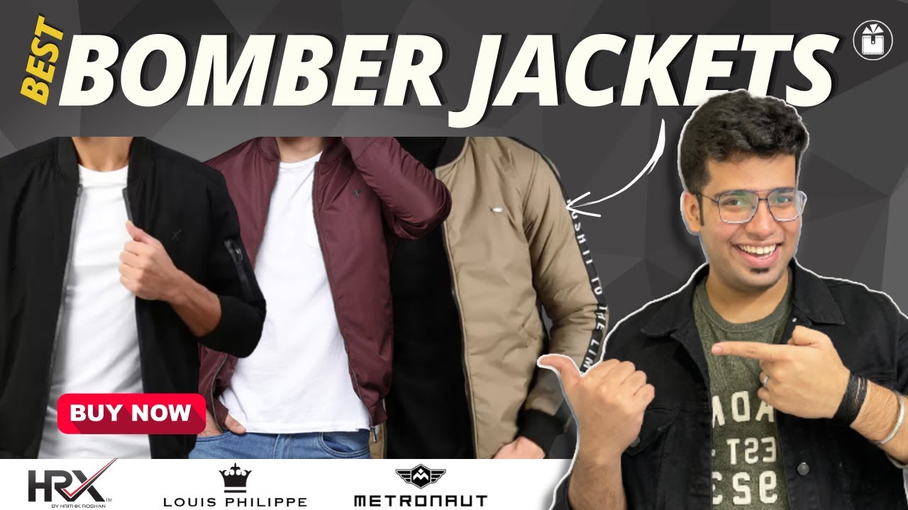 Best Bomber Jackets In India 2025🔥Top 5 Bomber Jackets👌Bomber, Varsity Jackets 😎...