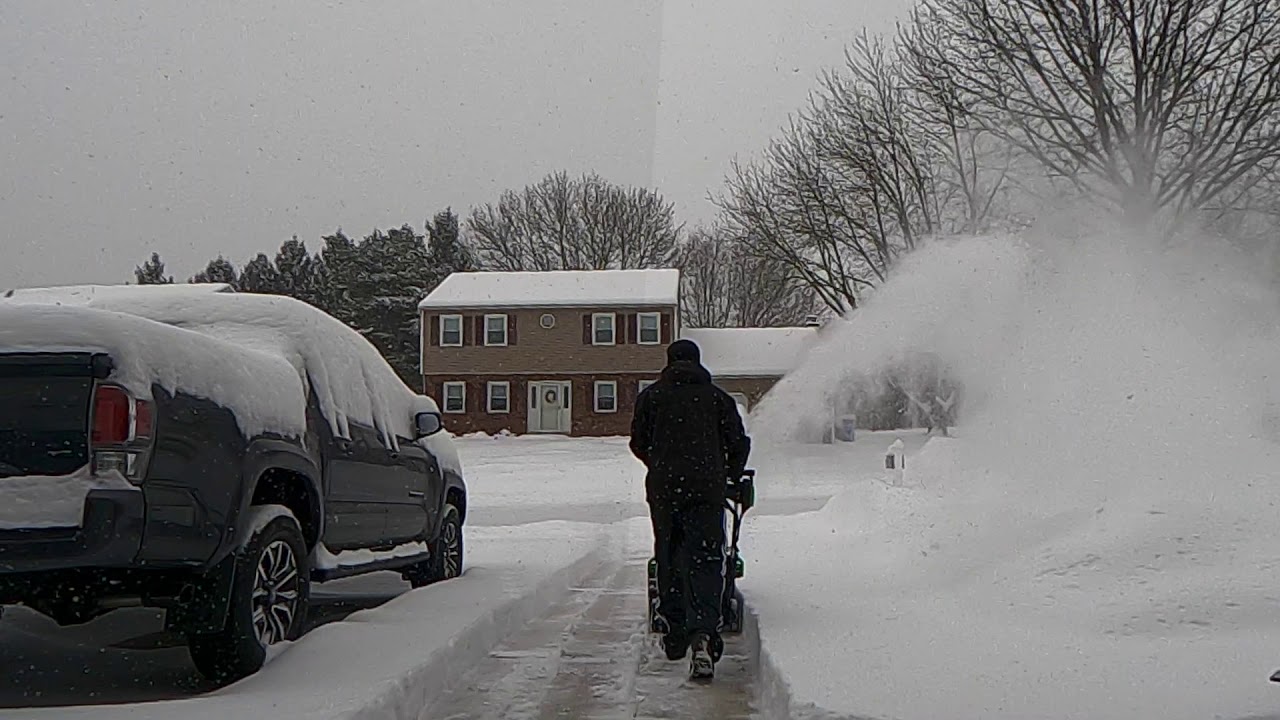 EGO Single Stage Snow Blower SNT2103  SNT2100 REVIEW AND TEST !!!