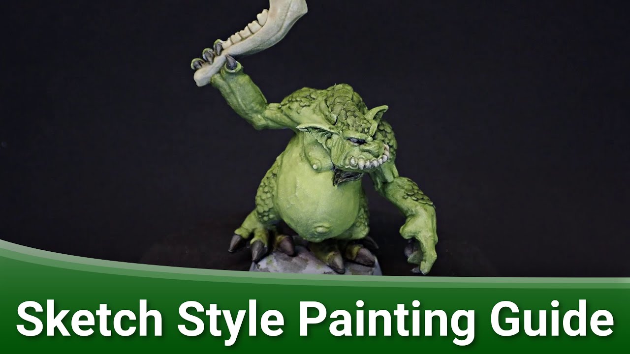 Sketch Style Reaper Cave Troll | Painting Guide