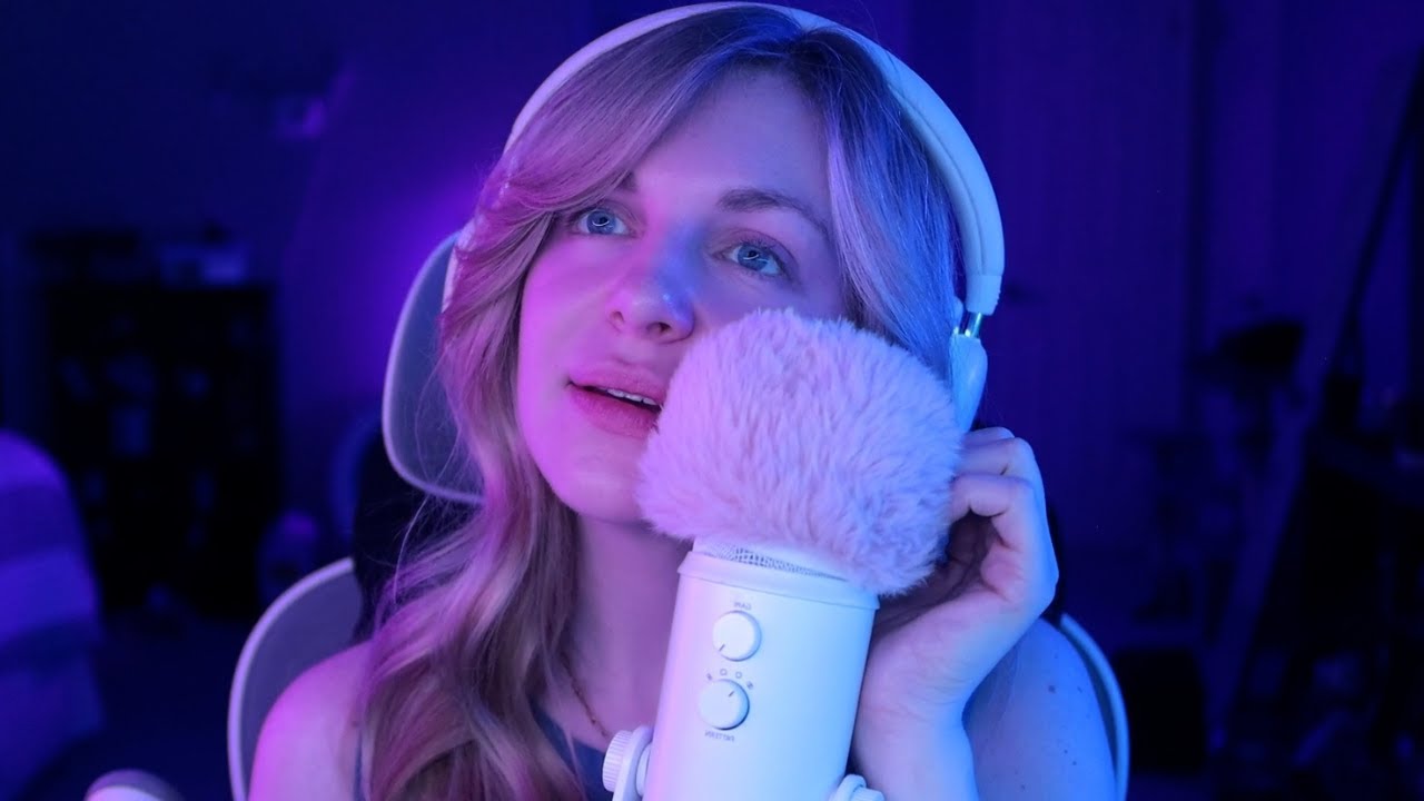Extremely Up-Close Whispers and Fluffy Mic Scratching ASMR 😴💙