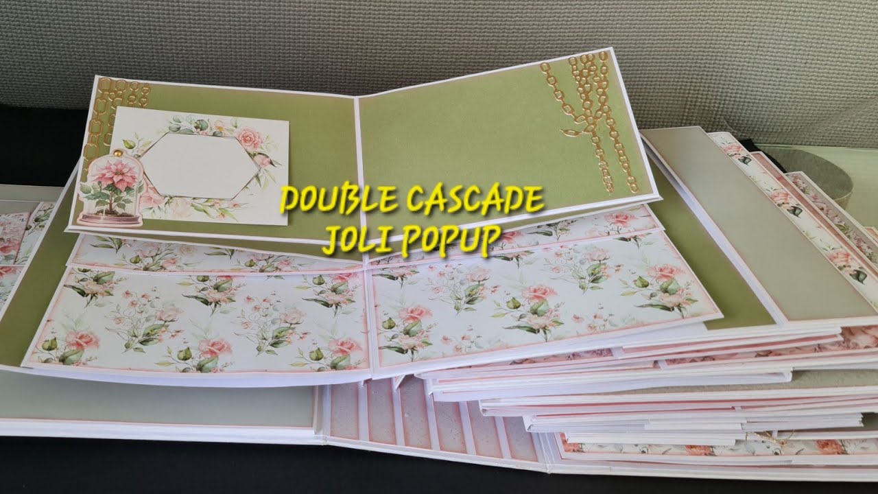Tuto 3.Double cascade et un popup. Album photo INSPIRATIONS .