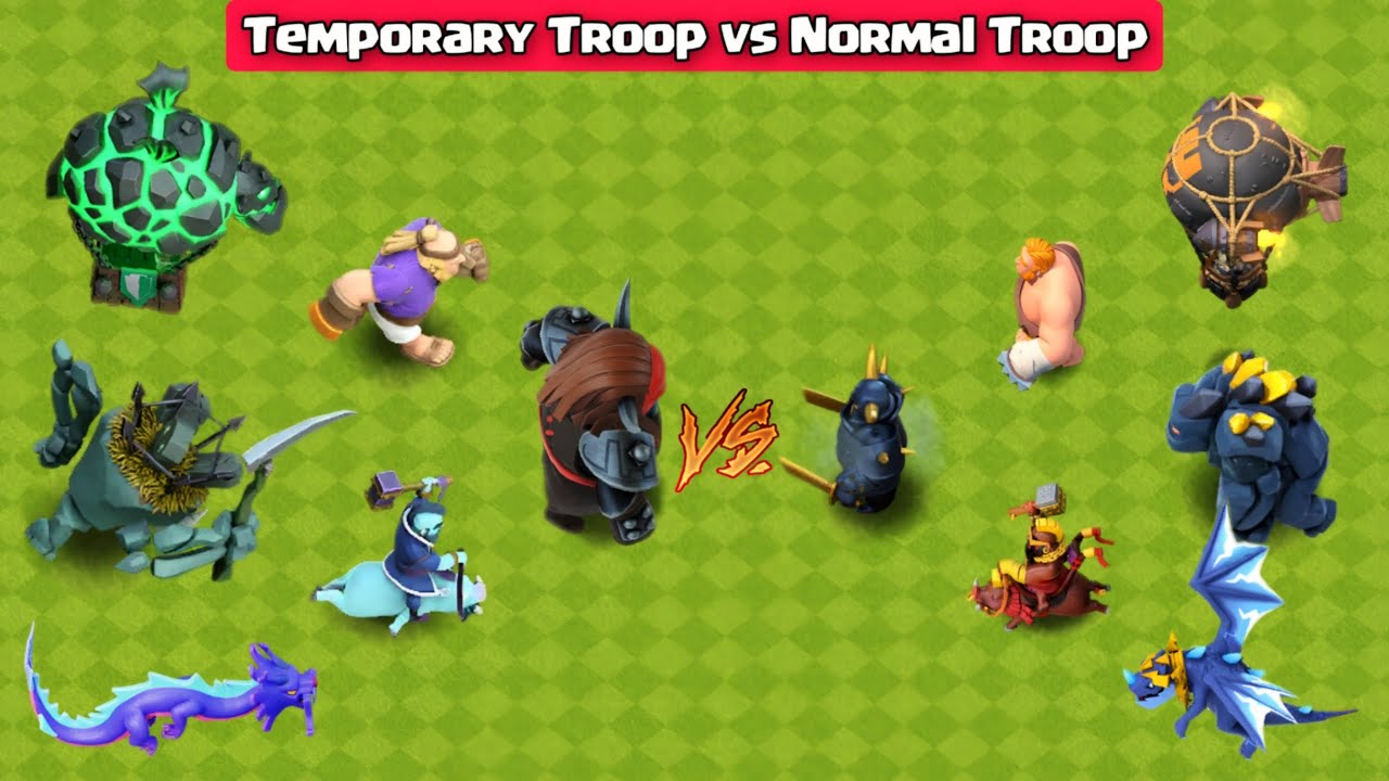 Temporary Troops vs Regular Troops - Clash of Clans