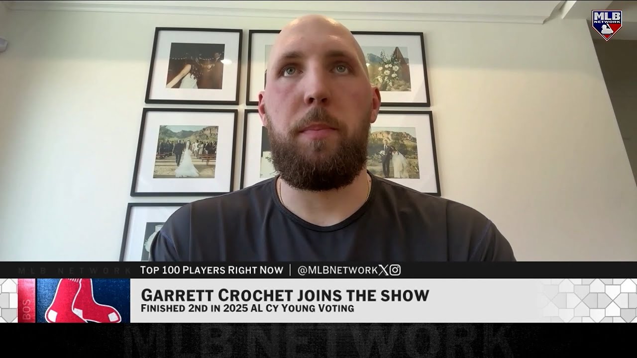 Гаррет Кроше присоединился к MLB Network, чтобы рассказать о том, что его назвали 12-м игроком в ...