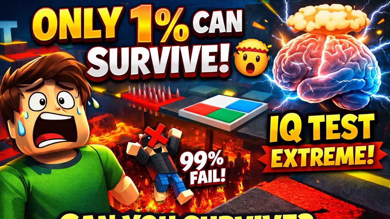 ONLY 1% CAN SURVIVE THIS CHALLENGE 🤯🧠🔞 #iqtest #roblox #gaming 
