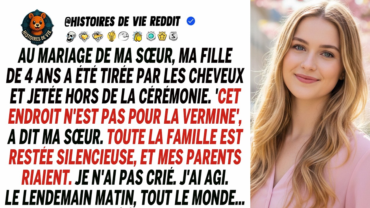Ma sœur a tiré ma fille de 4 ans par les cheveux et l'a expulsée de sa cérémonie.