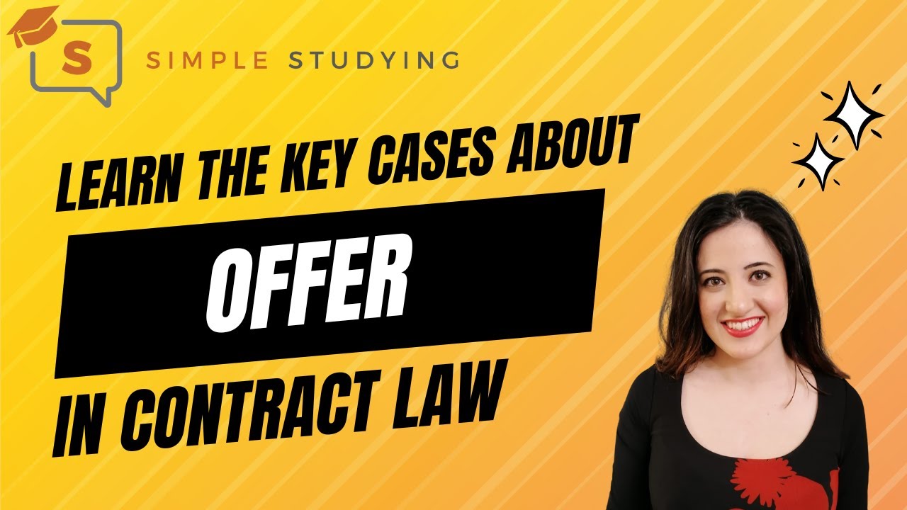 Learn the key cases and principles about offer in contract law in 7 minutes