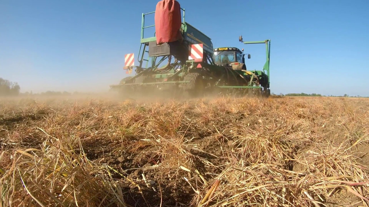 Spring drilling 2018 with John Deere 750a