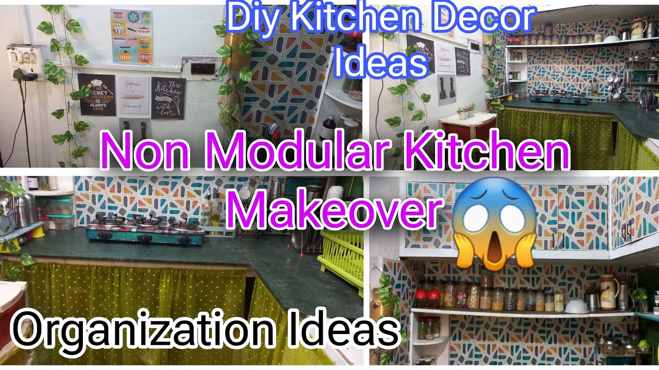 Indian Non Modular Kitchen Makeover Ideas😱 | Kitchen Decor And Organization Ideas