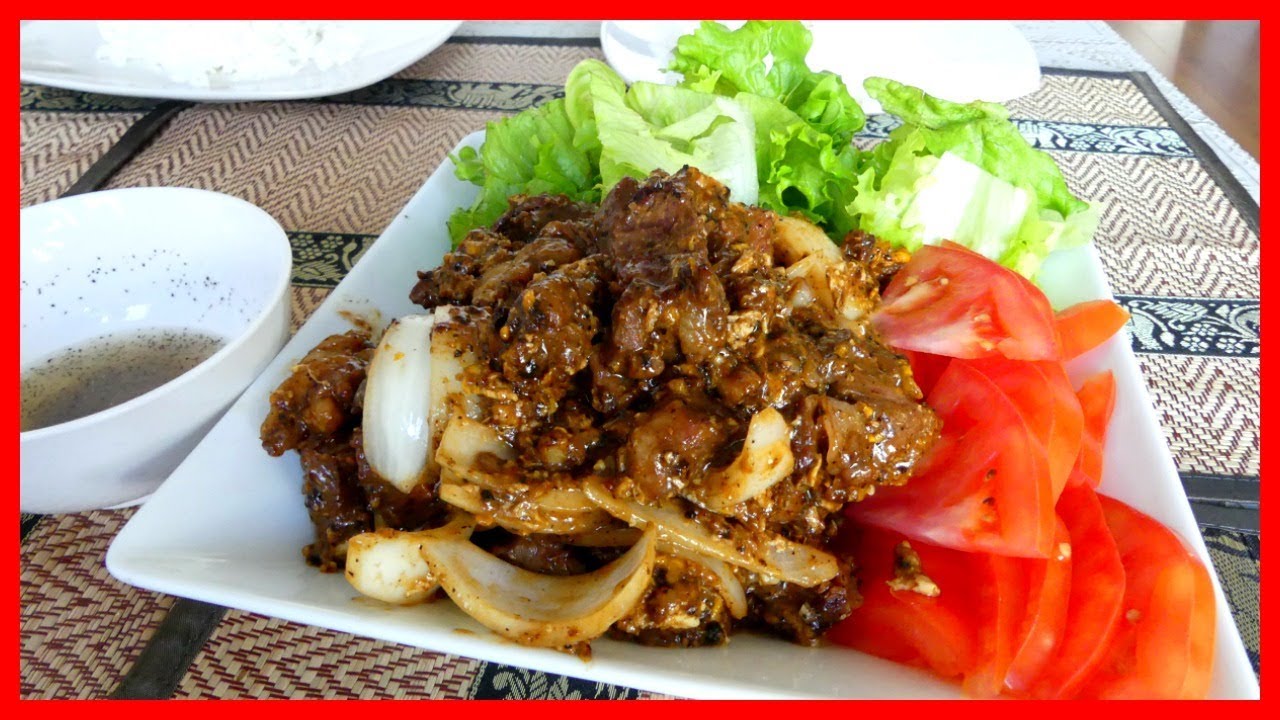 Cambodian Beef Lok Lak | ផ្ទះបាយខ្មែរ KHMER KITCHEN