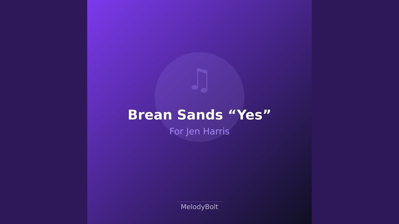 Brean Sands “Yes” (Version 2)