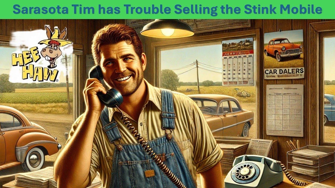 Sarasota Tim has Trouble Selling the Stink Mobile