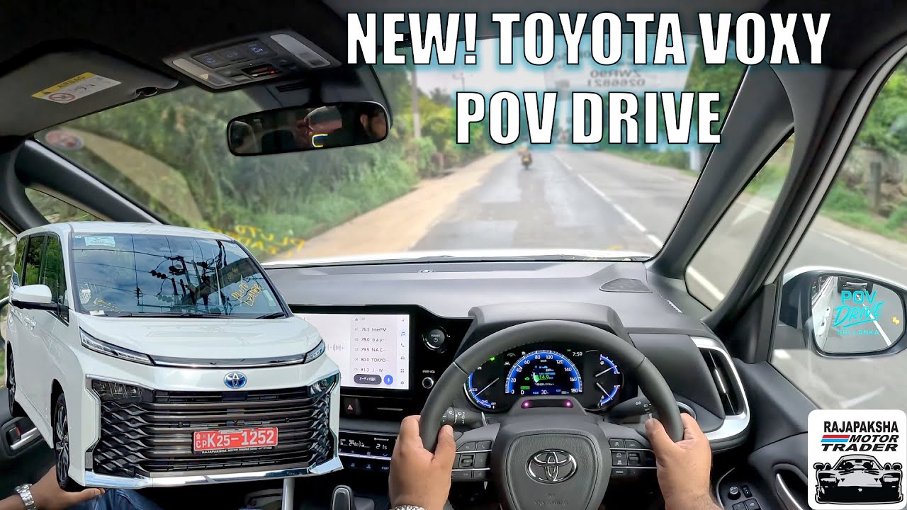 NEW! Toyota Voxy Hybrid Review and POV Drive (Rajapaksha Motor Trading)