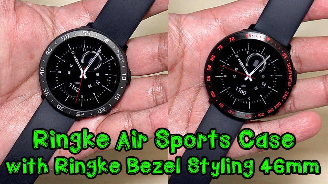 Samsung Galaxy Watch Active 2 Ringke Air Sports Case with Ringke/MoKo Bezel Styling 46mm