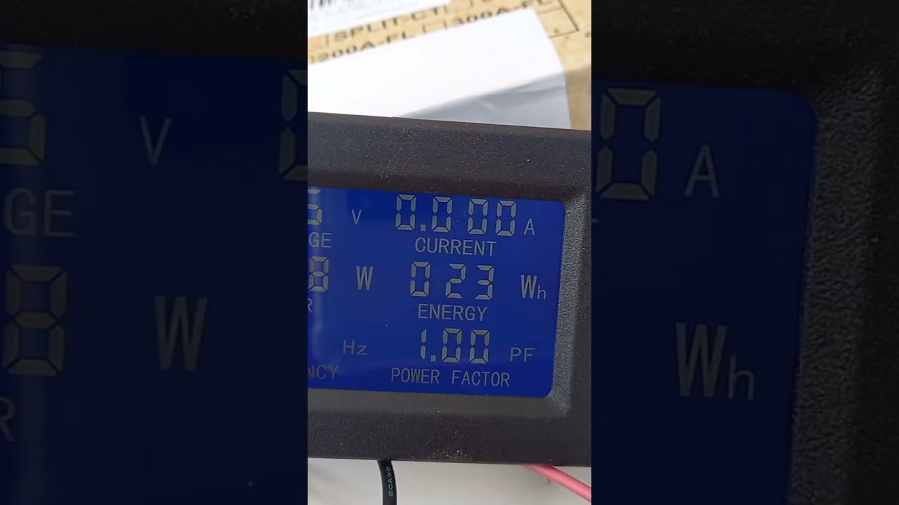 Teste em Microondas com  Medidor de Teste Multi Função: Corrente, Voltagem, Power, Frequência...