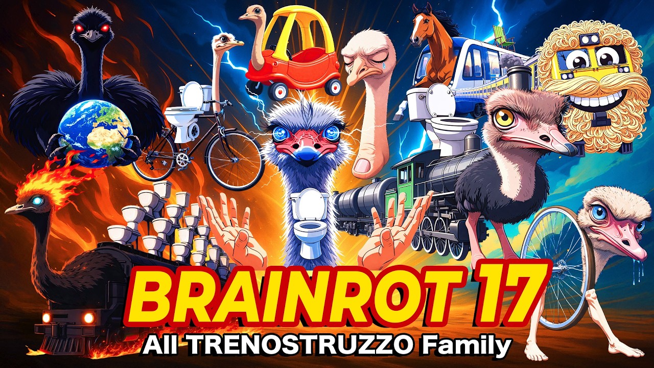 Smirkzy Studio - Brainrot Anime Opening Song 17 (Official Music Video) ft. ALL TRENOSTRUZZO FAMILY