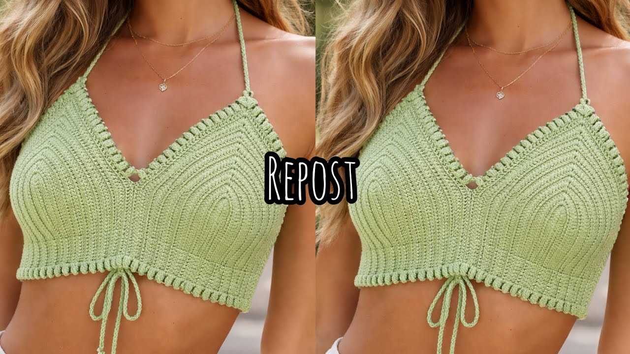 ✂️ Cropped de Crochê Passo a passo completo 