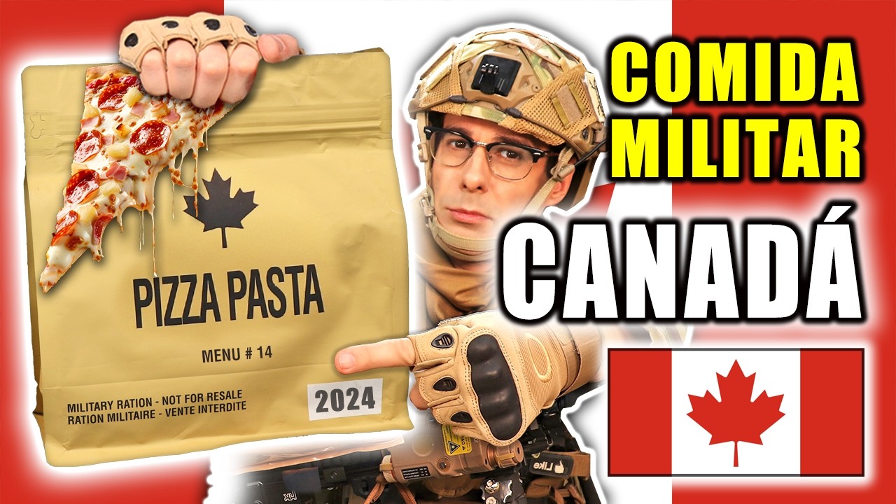 Probando COMIDA MILITAR con PIZZA de CANADA 2024