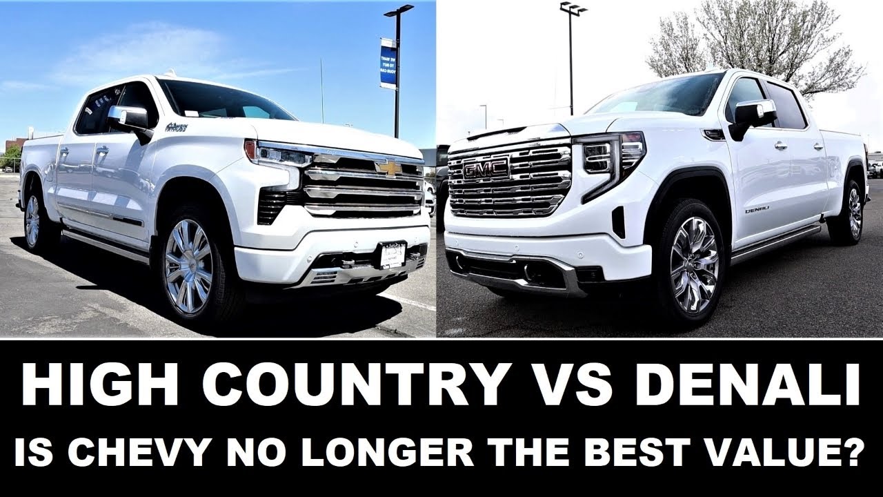 2022 Chevy 1500 High Country Vs 2022 GMC 1500 Denali: What's The Difference?