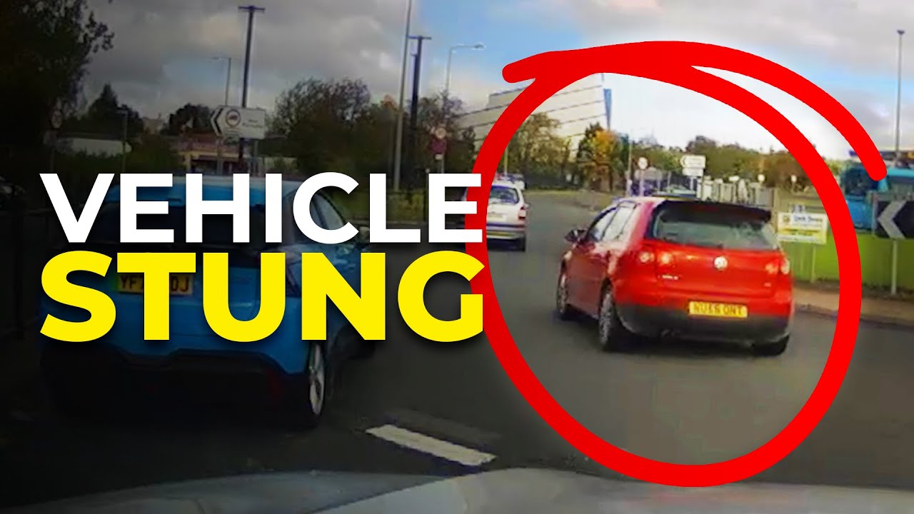 VW Golf tries to escape police, gets STUNG by motorcycle cop | Police Pursuit Dashcam and Arrest