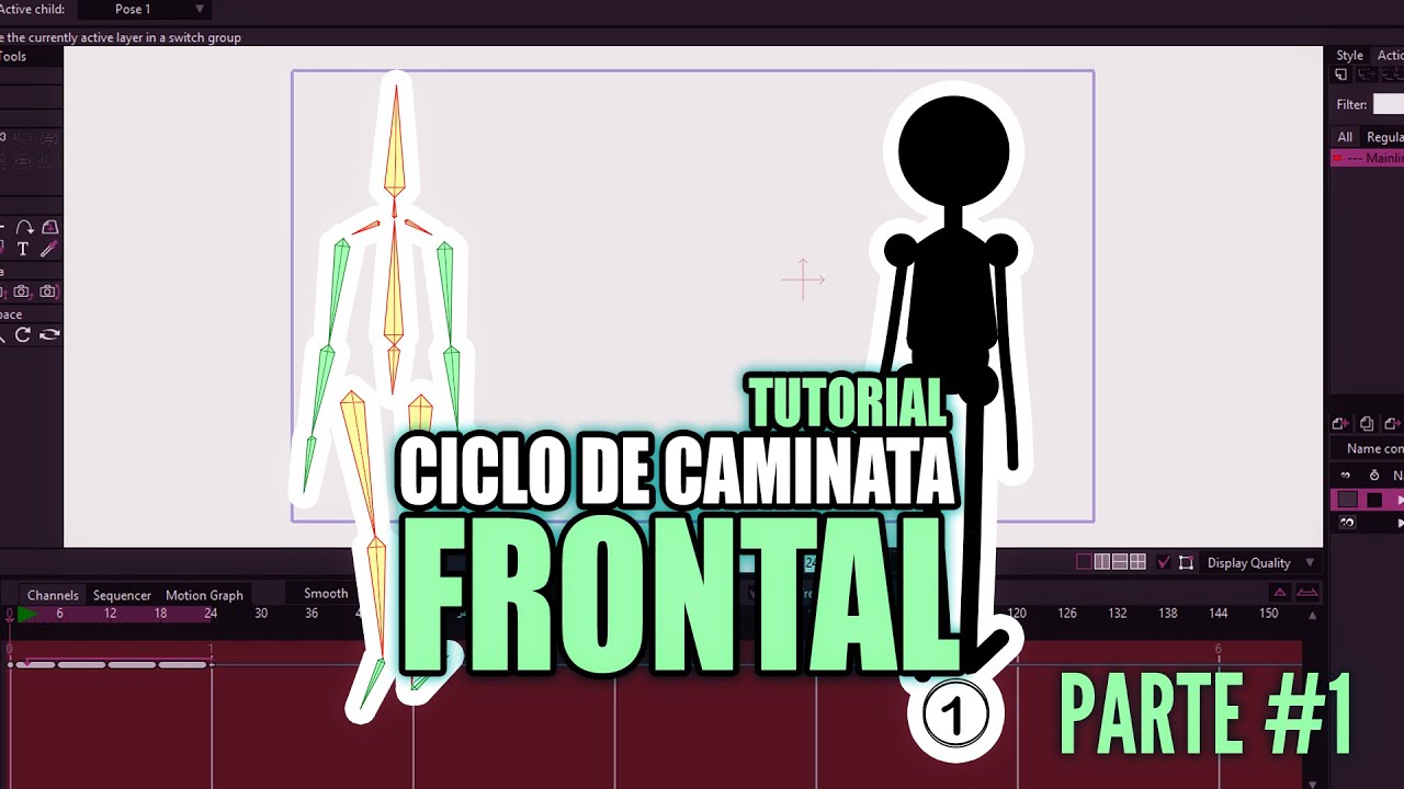 TUTORIAL CICLO DE CAMINATA FRONTAL PARTE 1 | MOHO PRO 12