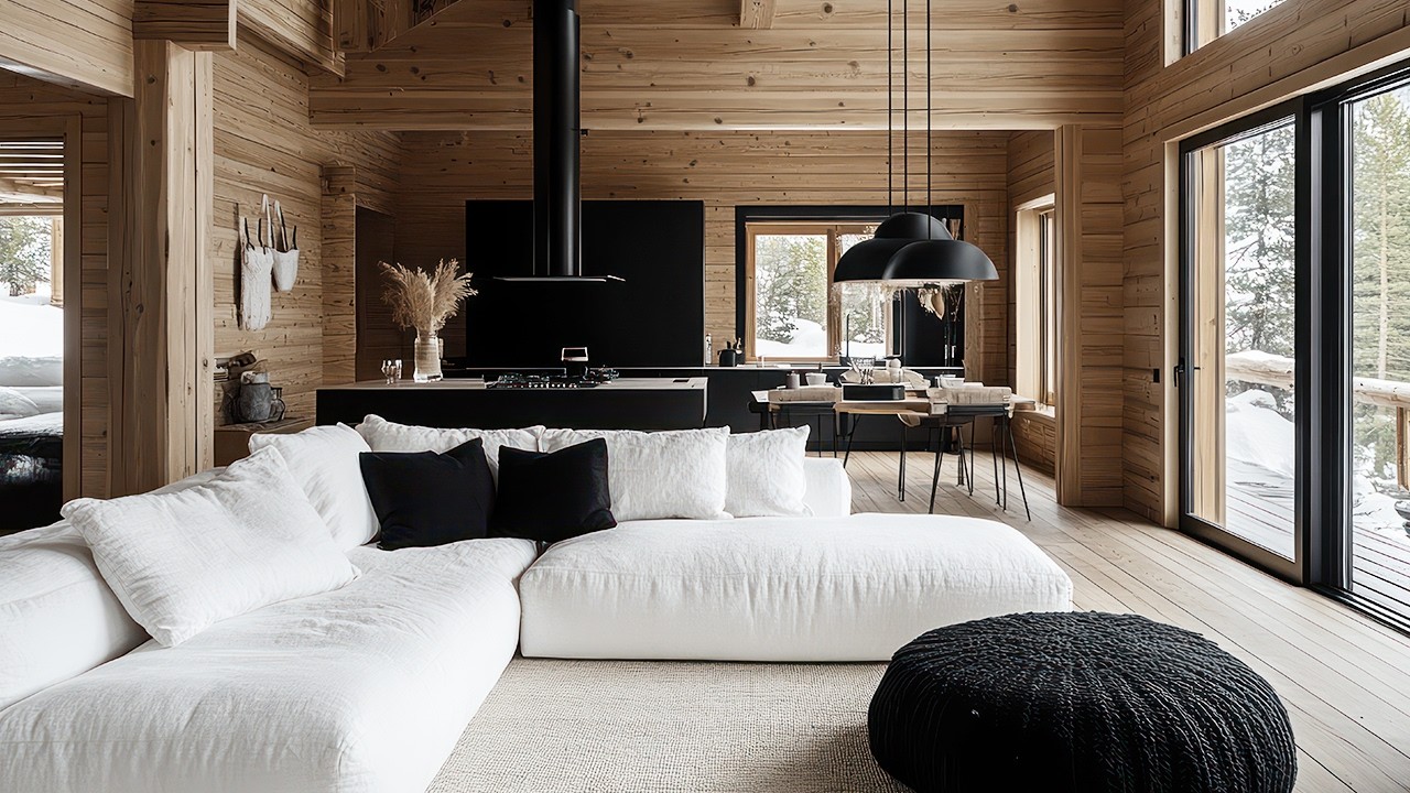 100 Most Breathtaking Modern Cabin Interior: Scandinavian Style Hacks for a Cozy Cabin