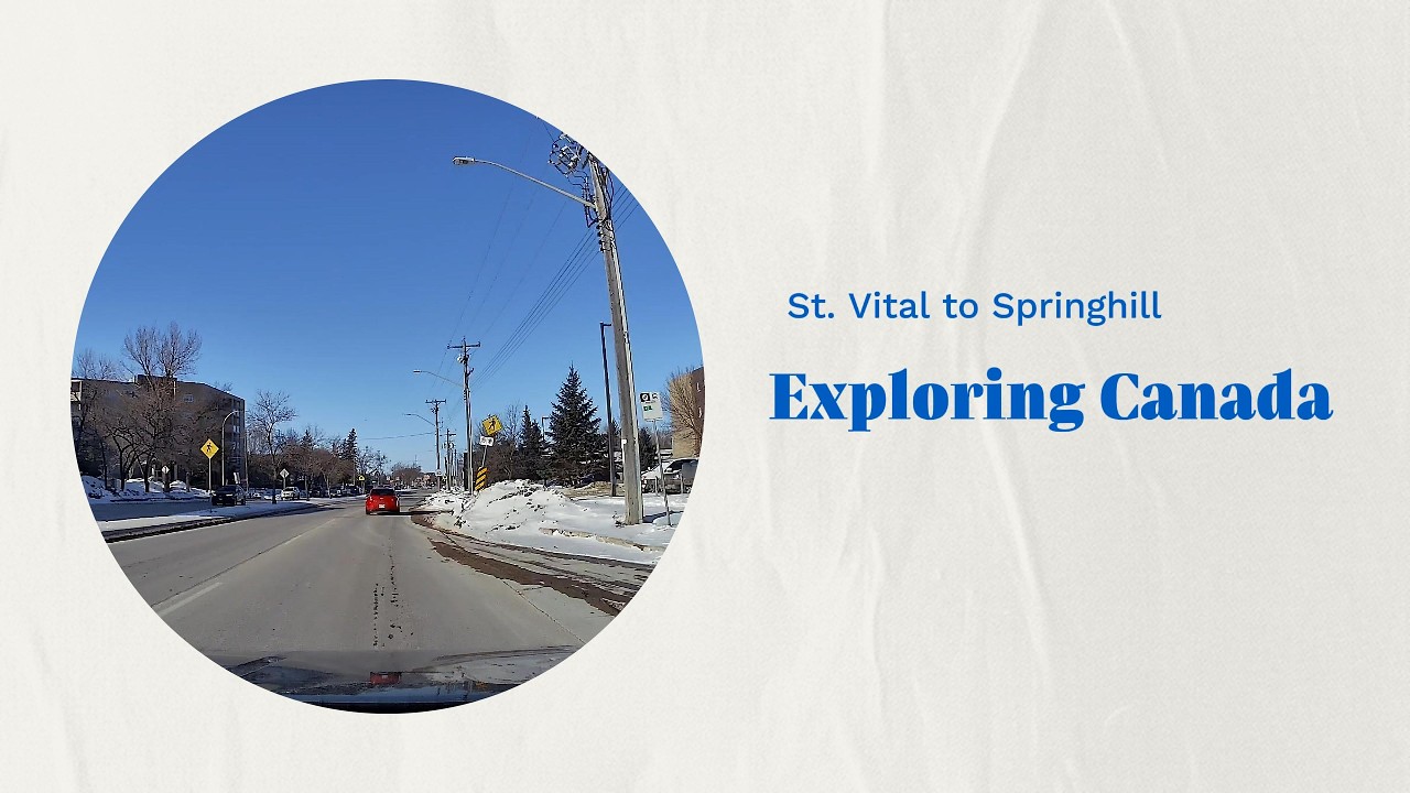 Winnipeg Winter Drive: St.Vital to Springhill Winter Park via Provincial Trunk Hwy 59 N