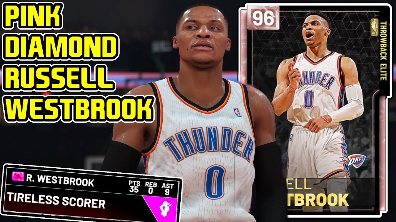 PINK DIAMOND RUSSELL WESTBROOK GAMEPLAY! HE FINALLY GOT A GOOD CARD! NBA 2k19 MyTEAM