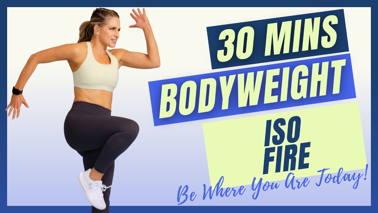 05: Bodyweight ISO Fire - No Equipment At HOME workout for maximum BURN