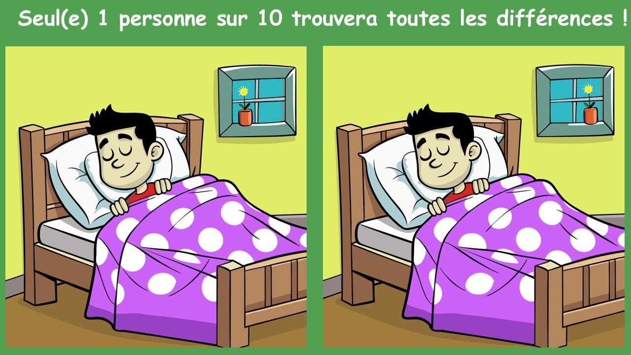 Seule 1 personne sur 10 trouvera toutes les différences !