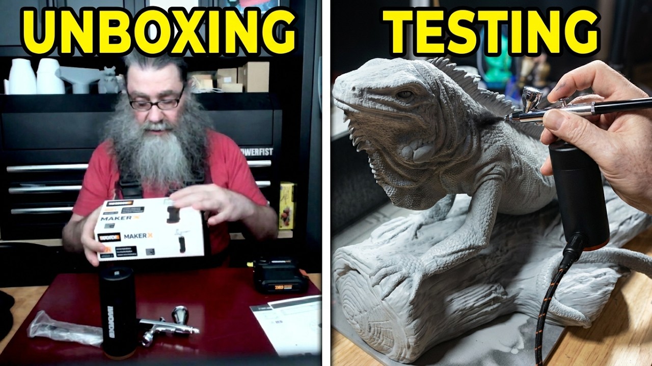 UNBOXING WORK MAKERX AIRBRUSH #3dprinterupgrade #craft #craftsupplies #3d #3danimation #airbrush