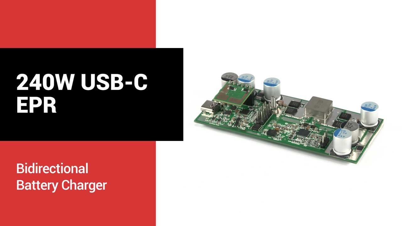 240W Integrated USB-C&reg; and USB PD 3.2 EPR Charger Demonstration