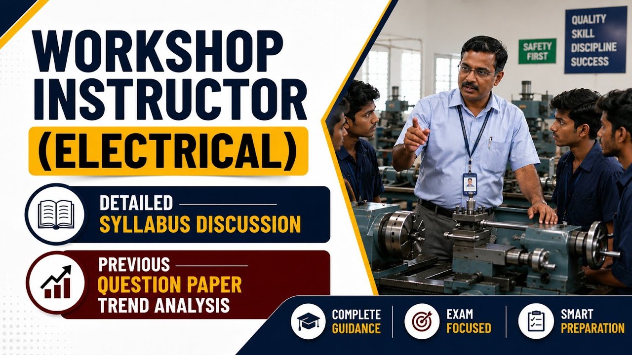 Workshop Instructor (Electrical) | Detailed Syllabus Discussion & Previous Question Paper Trends