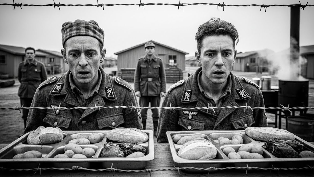 Немецкие военнопленные потрясены американским питанием и условиями жизни в лагерях для военноплен...