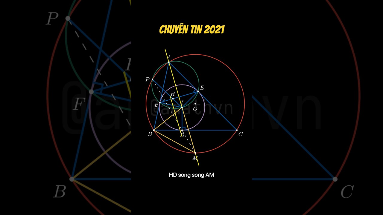 B&agrave;i h&igrave;nh đề chuy&ecirc;n Tin Sở H&agrave; Nội 2021 #math #geometry