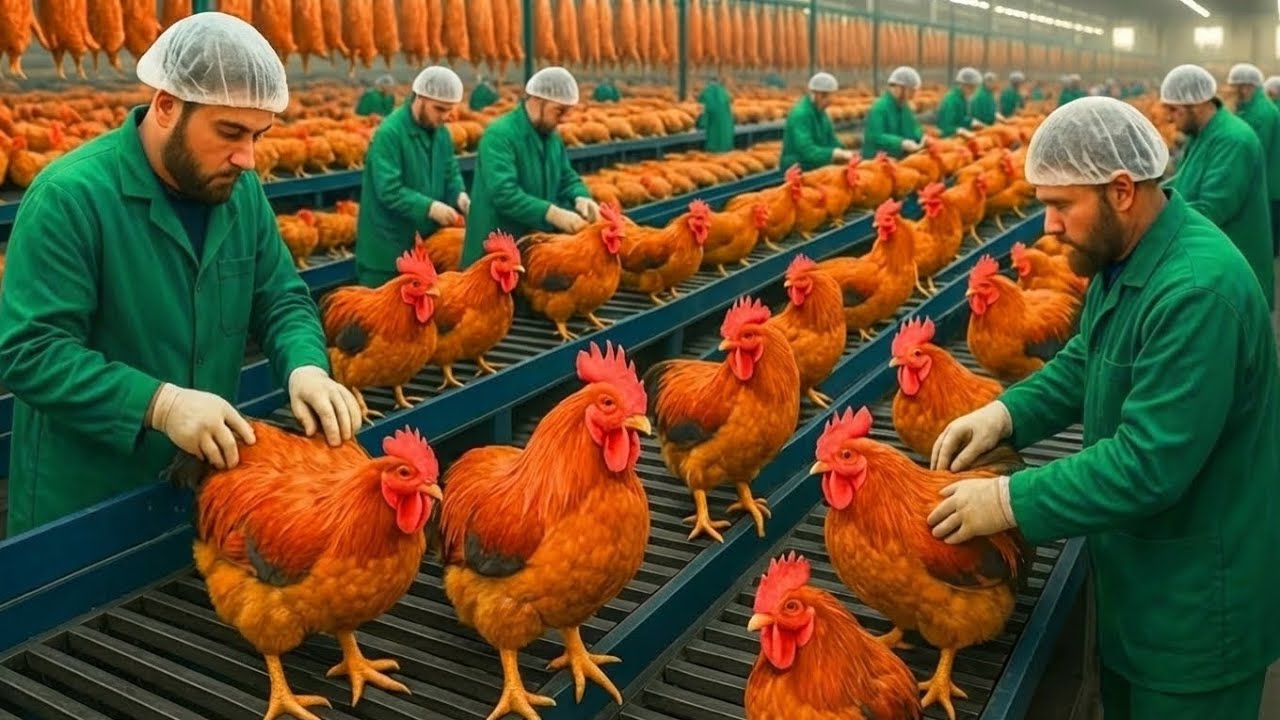 Inside the poultry chicks factory