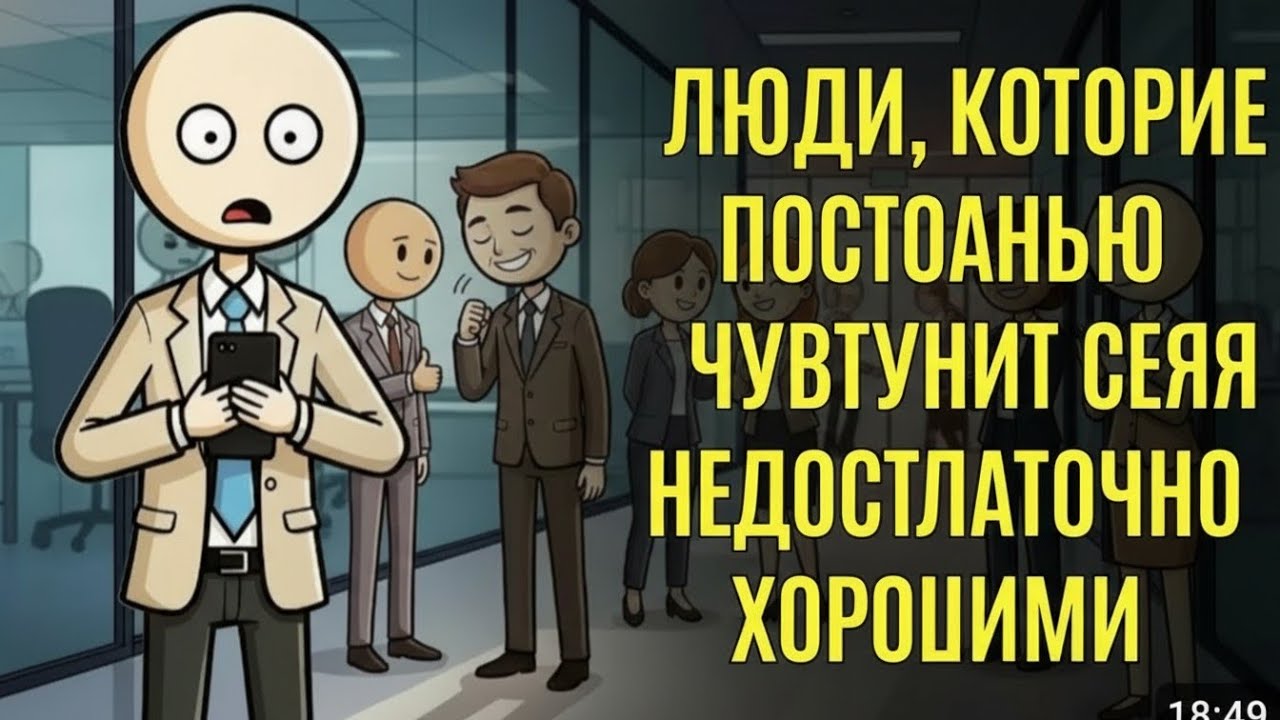 Психология людей, которые постоянно чувствуют себя недостаточно хорошими.