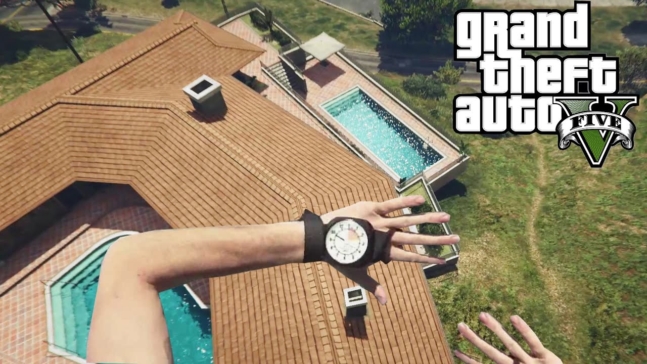 GTA 5 - Epic Skydiving stunt ! Funny moments